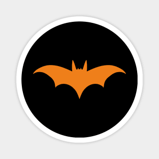 Bat silhouette (orange print) Magnet